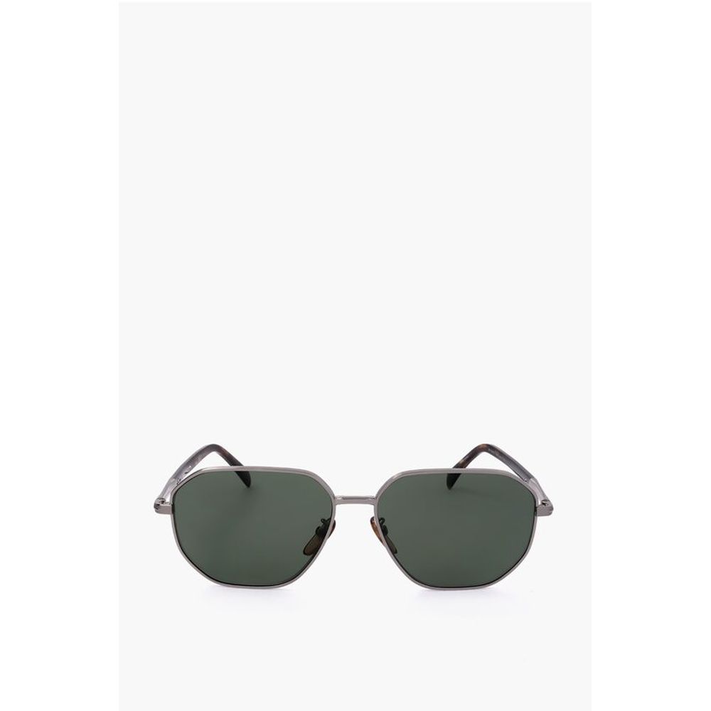 Metal-framed Sunglasses with Tortoiseshell Rods