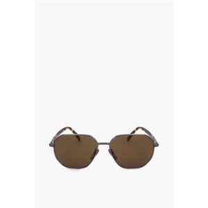 Metal-framed Sunglasses with Tortoiseshell Rods