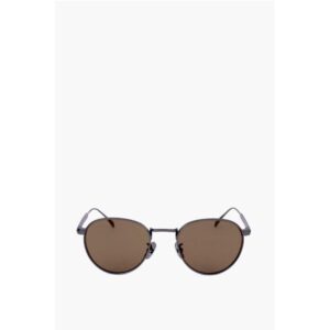 Metal-framed Sunglasses with Orange Lenses