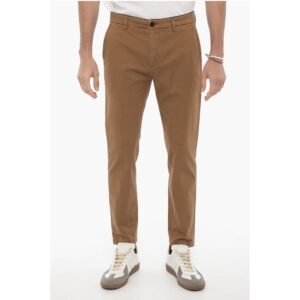 Wave Motif Casual Pants with Flap Pockets