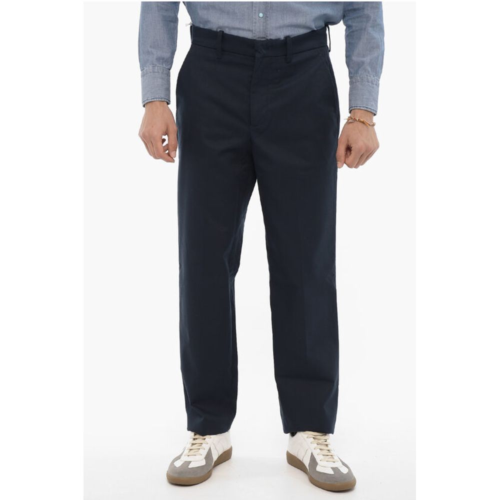 4-Pockets Twill Casual Pants with Belt Loops