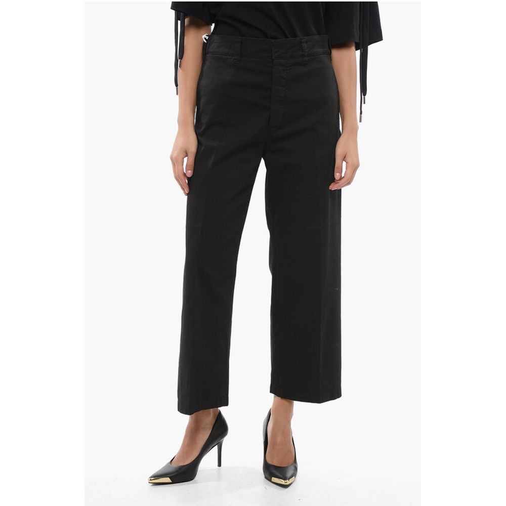 Cotton Palazzo Pants with Hidden Closure