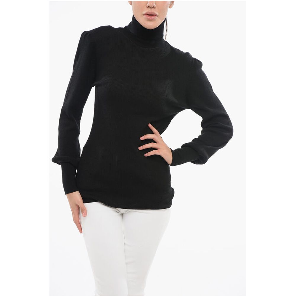 Ribbed Merinos Wool SANDY Turtleneck Sweater