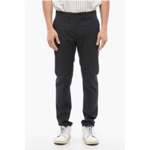 Cotton and Virgin Wool MIKE Pants with Belt Loops