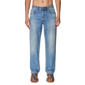 Light Blue Cotton Men's Regular-Fit Jean