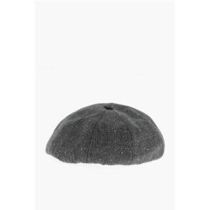 Prince of Wales Motif Virgin Wool Basco Hat
