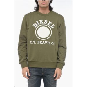 BRUSHED Cotton S-GINN-K35 Sweatshirt With Logo Print