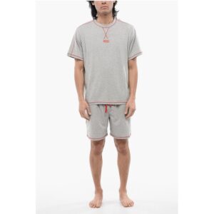 RED TAG Stretch Cotton UMSET-WILORT Short Pyjamas Set with V