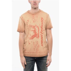 RED TAG Acid Wash Effect T-DIEGOR-L2 Crew-Neck T-shirt