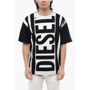 RED TAG Two-Tone T-NABEL-M5 Crew-neck T-Shirt with Contrasti