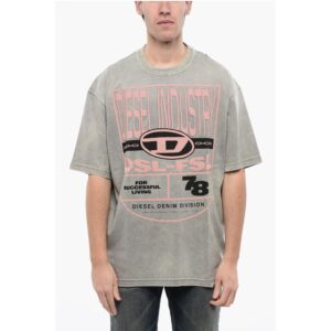 RED TAG Cotton Crew-neck T-WASH-N1 T-shirt with Embossed Log