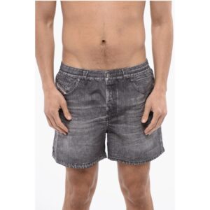 Swim Shorts BMBX-KEN-37 with Denim Effect Print