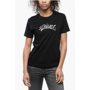 Cotton T-Shirt with Embossed Logo