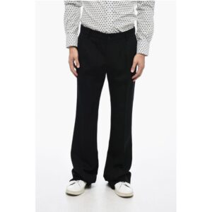Virgin Wool Pants with Flared Fit