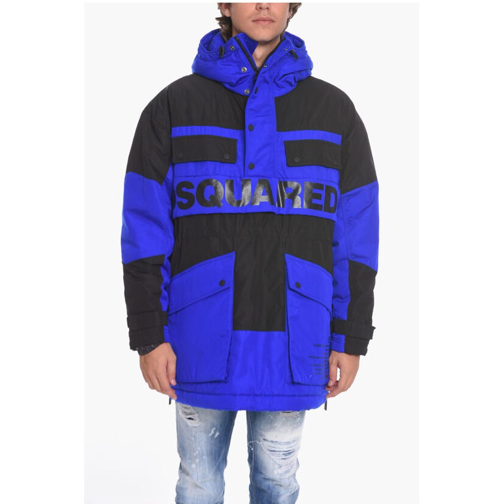 Two-toned Puffer jacket with Maxi Pockets