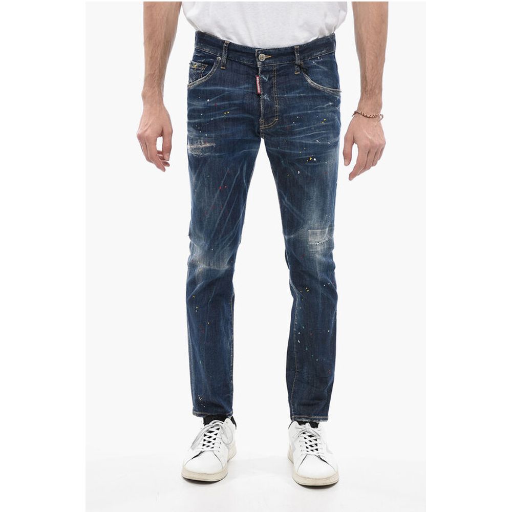 Sketch Effect Skater Fit Denims 15cm