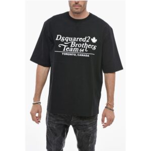 Loose Fit BROTHERS TEAM T-shirt with Logo Print