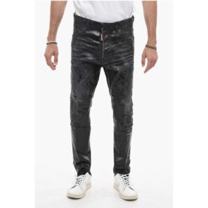 Long Crotch Relax Denims with Distressed Detail