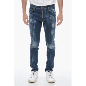 Dark-washed Cool Guy Denims with Patch 19cm