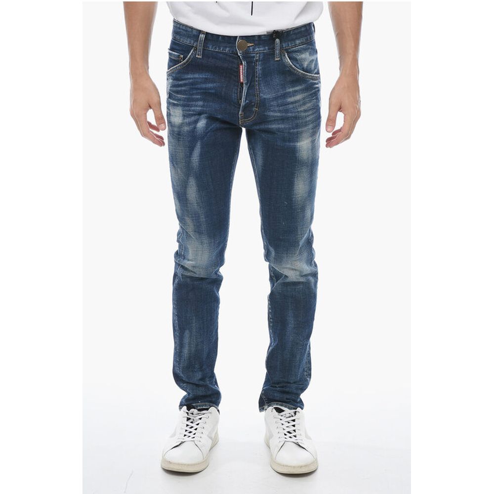 Dark-washed Cool Guy Denims with Patch 19cm