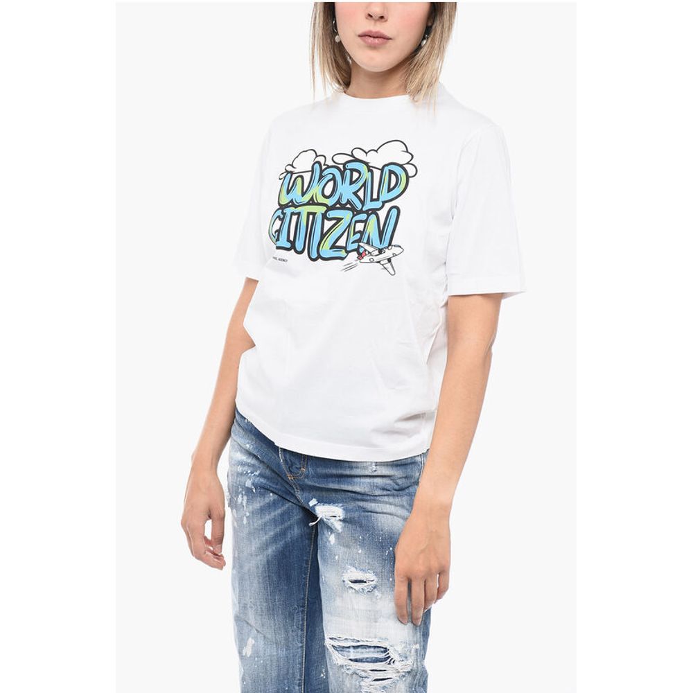 Crew Neck WORLD CITIZEN Cotton T-Shirt