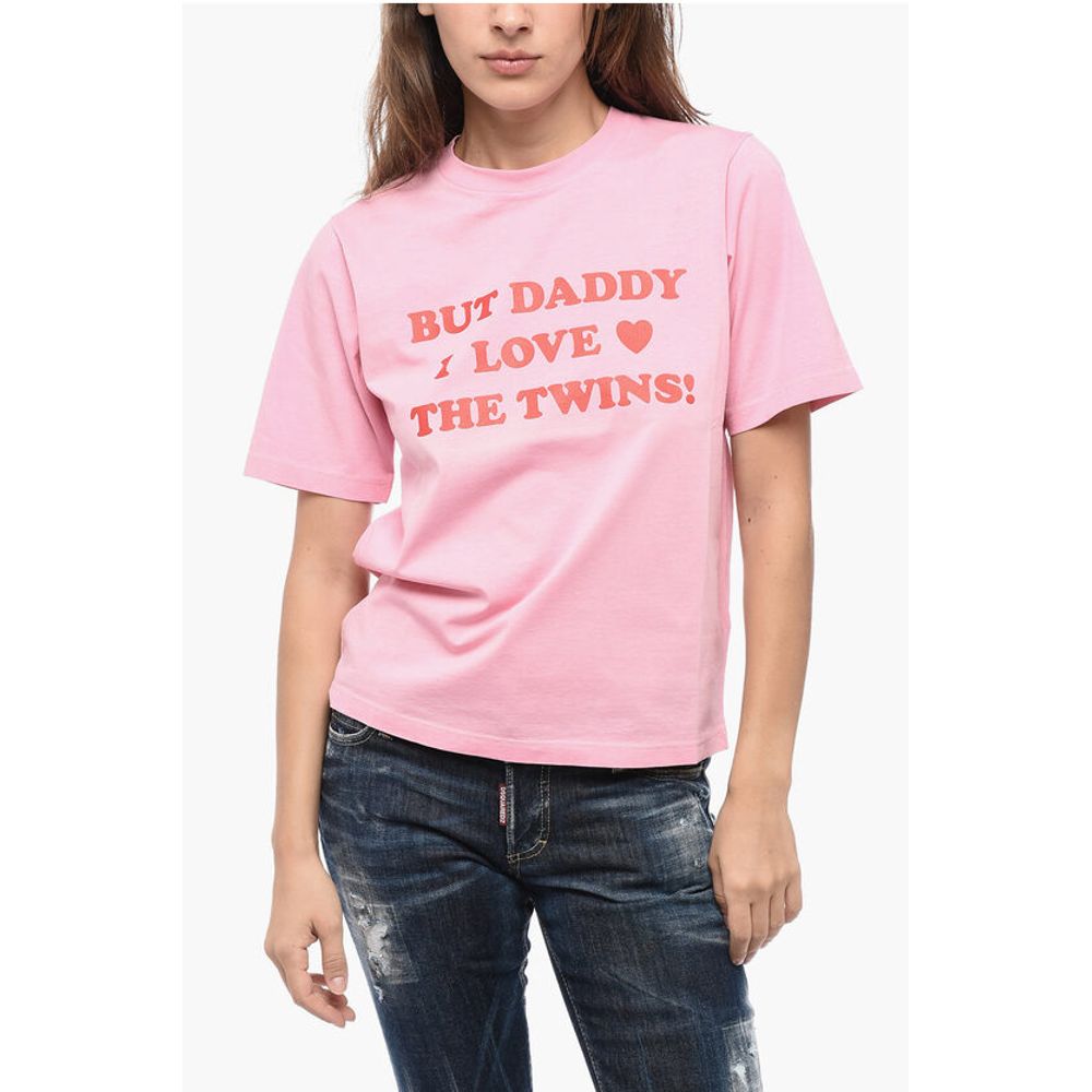 Crew Neck THE TWINS Cotton T-Shirt