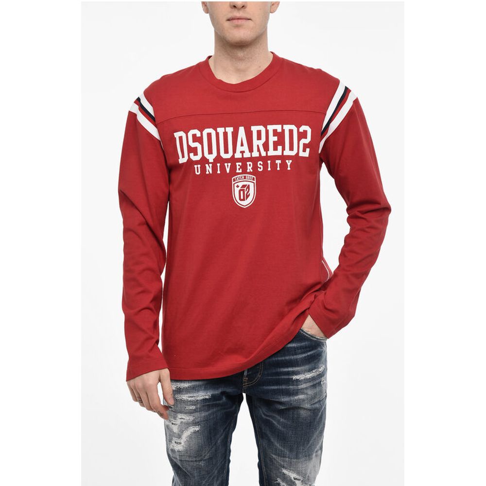 Varsity Fit D2 UNIVERSITY T-Shirt with Tape Detail