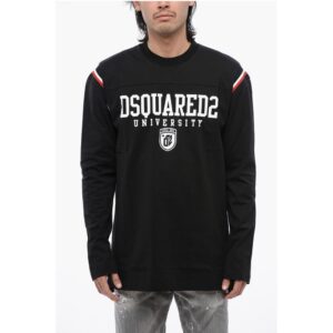 Varsity T-shirt with Contrasting Print