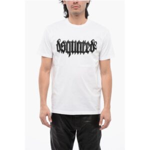 Cotton D2 GOTHIC Loose Fit T-Shirt with Rhinestones