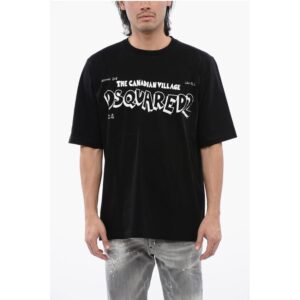 Skater Fit T-shirt with Contrasting Print