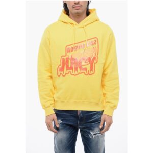 Cool-fit Hoodie Sweatshirt with Glossy Silicon Print