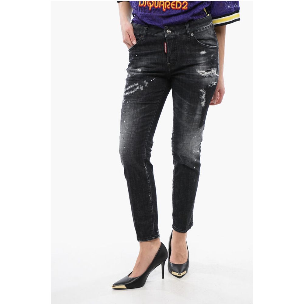 Distressed Cool Girl Fit Denims 15cm