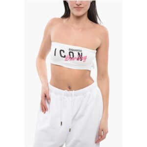 Printed Embroidered ICON DARLING Tube Top
