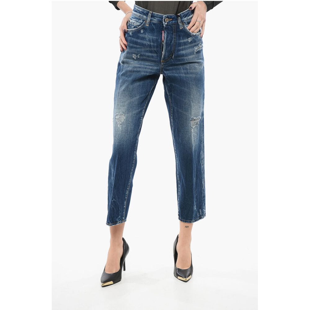 Distressed Boston Fit Denims 18cm