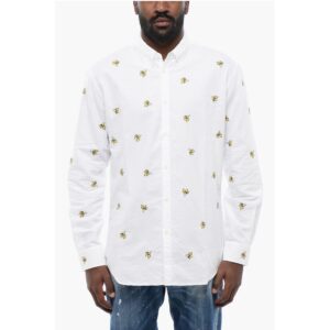 Button-Down Shirt With Banana Embroidery