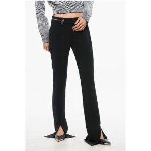 Zip Detailed ICON Pants with Ankle Splits