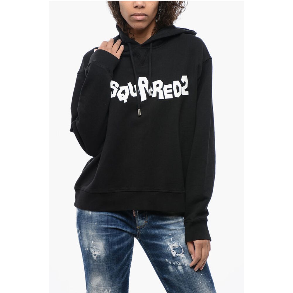 Oversized Hoodie with Graphic Logo