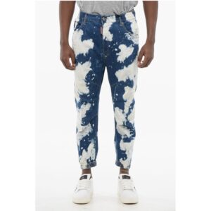 Tie Dye Combat Fit Denims with Elastic Cuffs