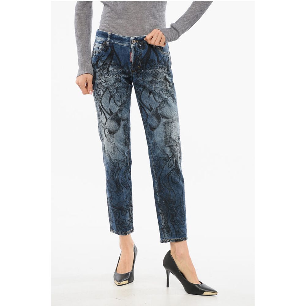 Slim Fit INK Tattoo Printed Denims 15cm