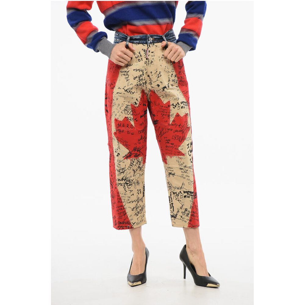 Patchwork Kawaii Fit Denims 21cm