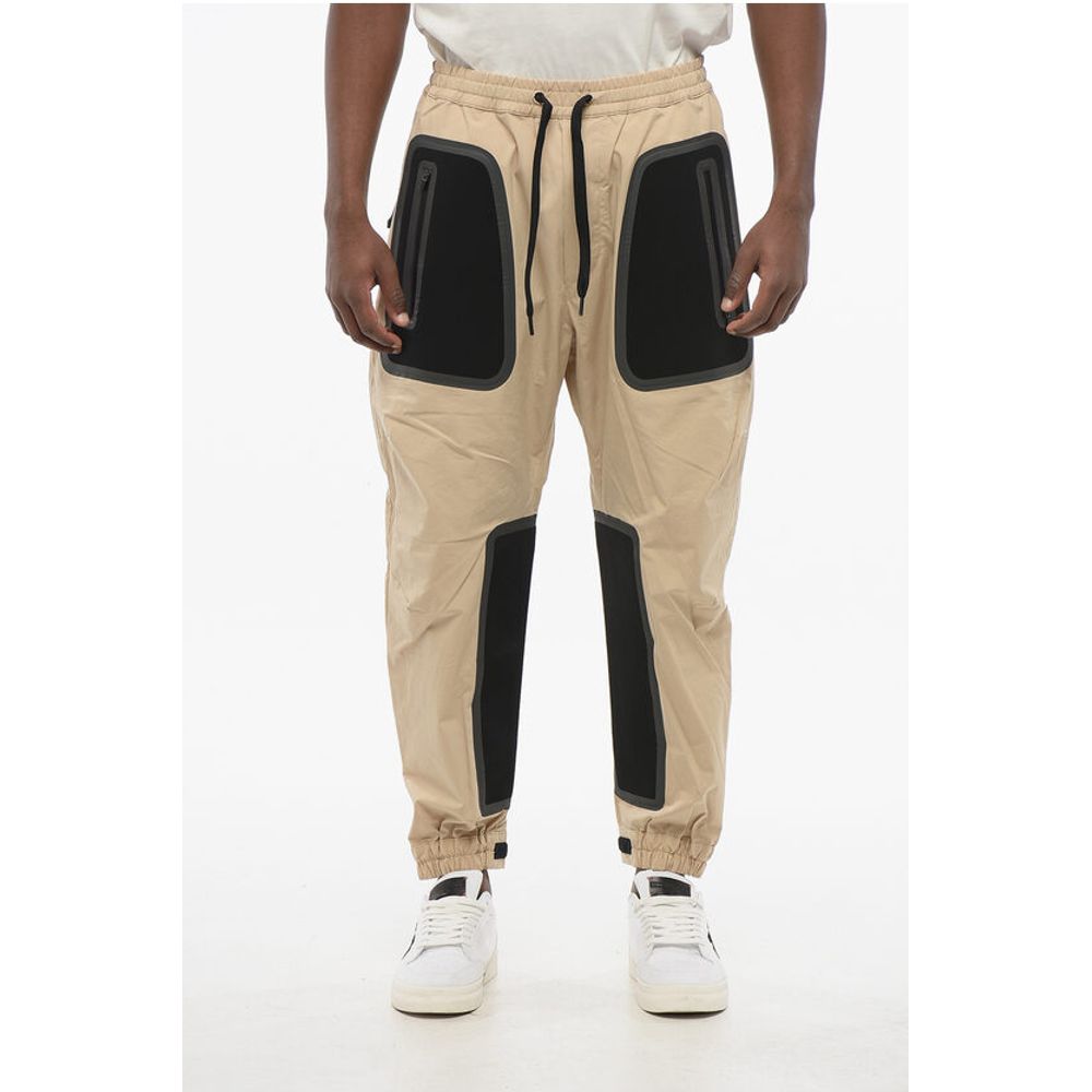 Cotton Blend Pants with Tech Fabric Inserts