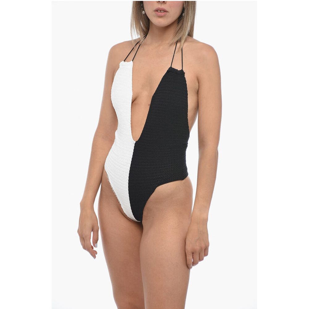 Two-Tone Crochet TAYA One Piece Swimsuit
