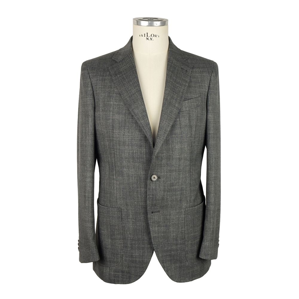 Gray Wool Men's Blazer