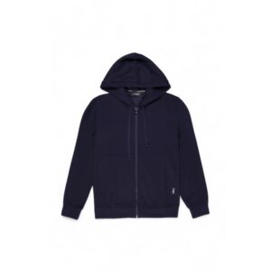 Blue Polyester Hoody