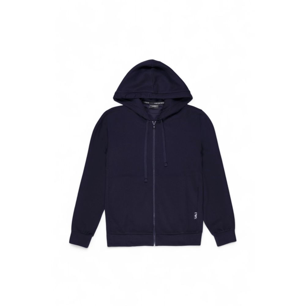 Blue Polyester Hoody
