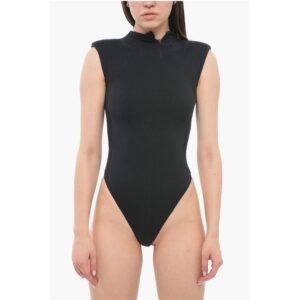 Stretch Cotton BLADE Bodysuit with Padded Shoulders