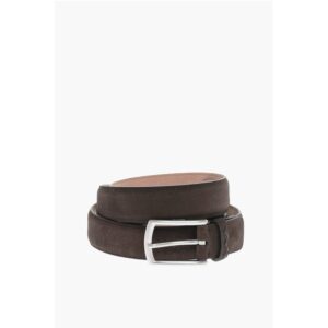 Metal Buckle Suede Belt