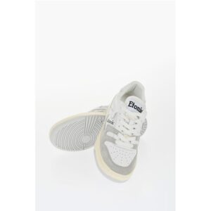 Two-Tone Leather Low-Top Sneakers