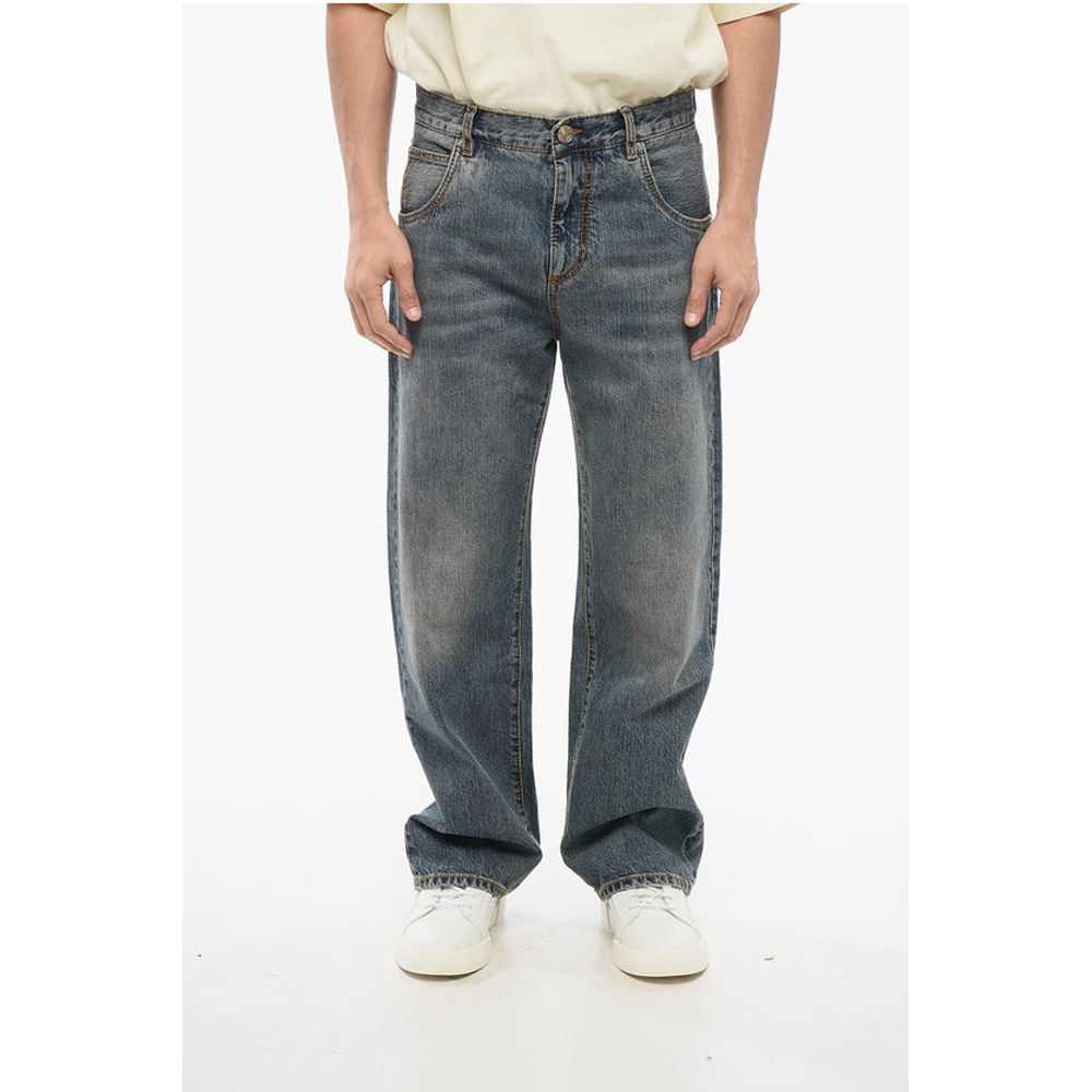 Vintage Washed Straight Fit Denims 24cm