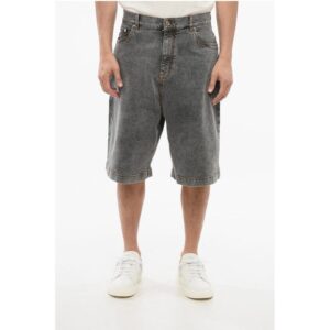 Stone Washed Wide Leg Denims